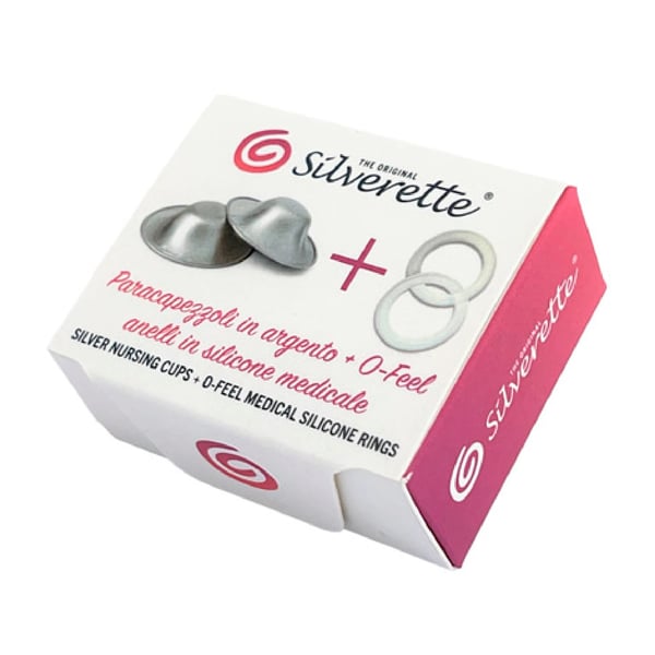 Silverette Mamilos de Prata Standard + Anel O-Feel