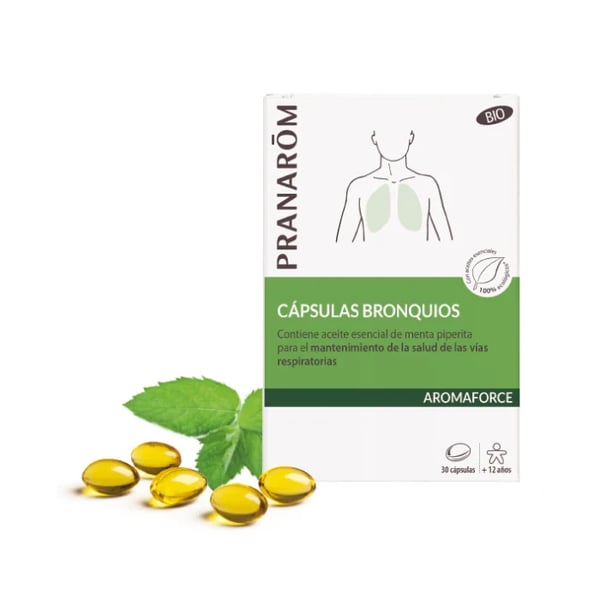 Pranarom Aromaforce Cápsulas Brônquios BIO x 30 Cápsulas