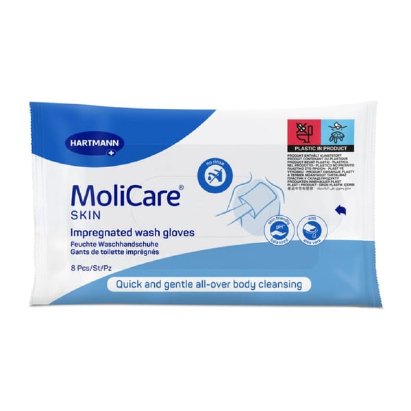MoliCare Skin Luvas Impregnadas x 8 Unidades
