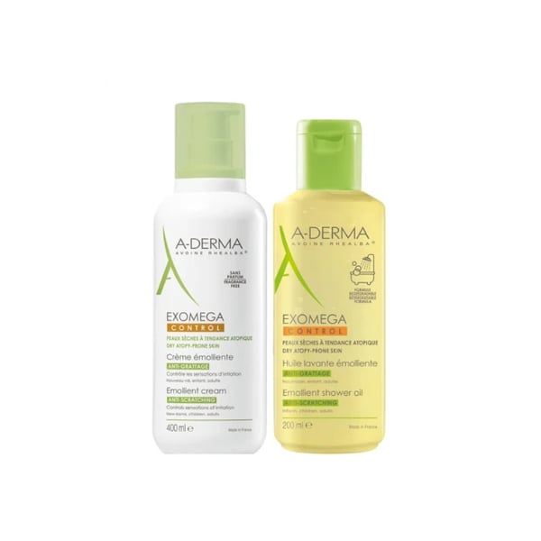 A-Derma Exomega Control Creme 400ml + Oferta Óleo 200ml