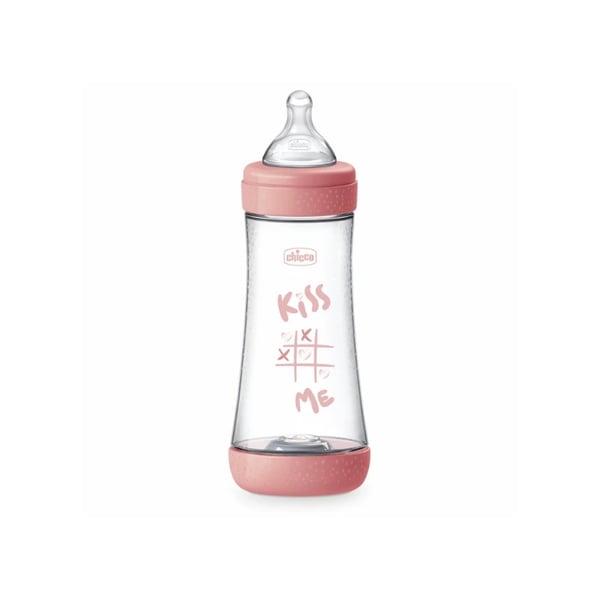 Chicco Biberão Perfect 5 Fluxo Rápido Rosa 300 ml