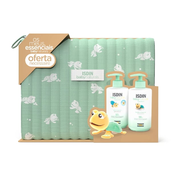Isdin BabyNaturals Gel-Champô e Loção Corporal 400 ml  + Oferta de Necessaire