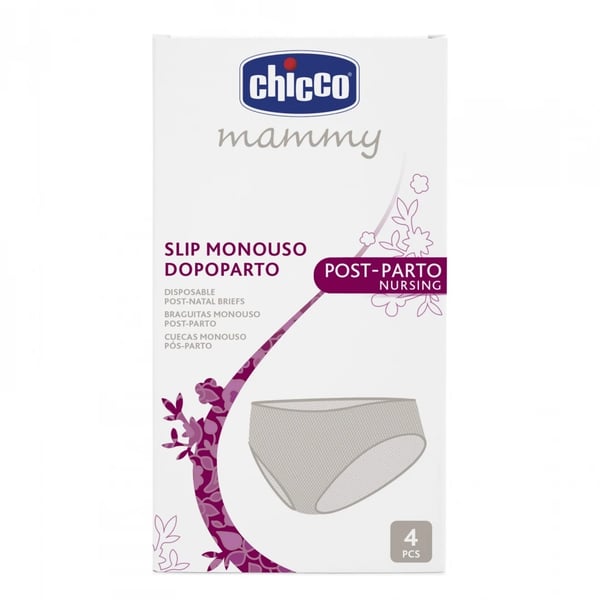 Chicco Mammy Cueca Monouso Pós-Parto Rede Elástica x 4 Unidades