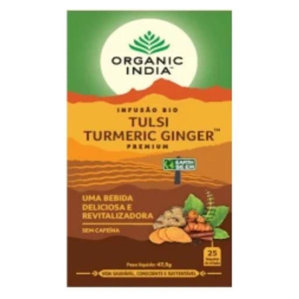 Organic India Tulsi Turmeric Ginger 25 Saq